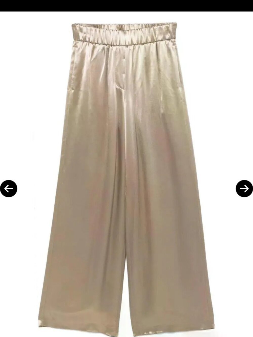 Women's Satin Wide Leg Trousers
